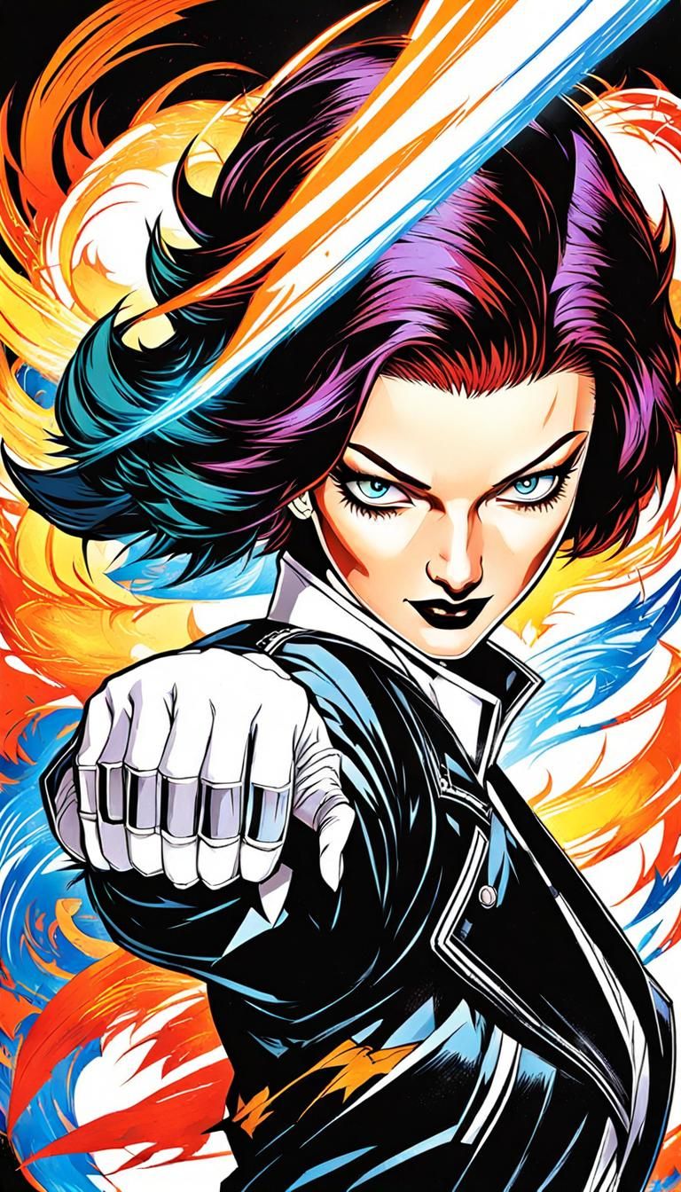 Myrna Loy as King of Fighters Anime Character