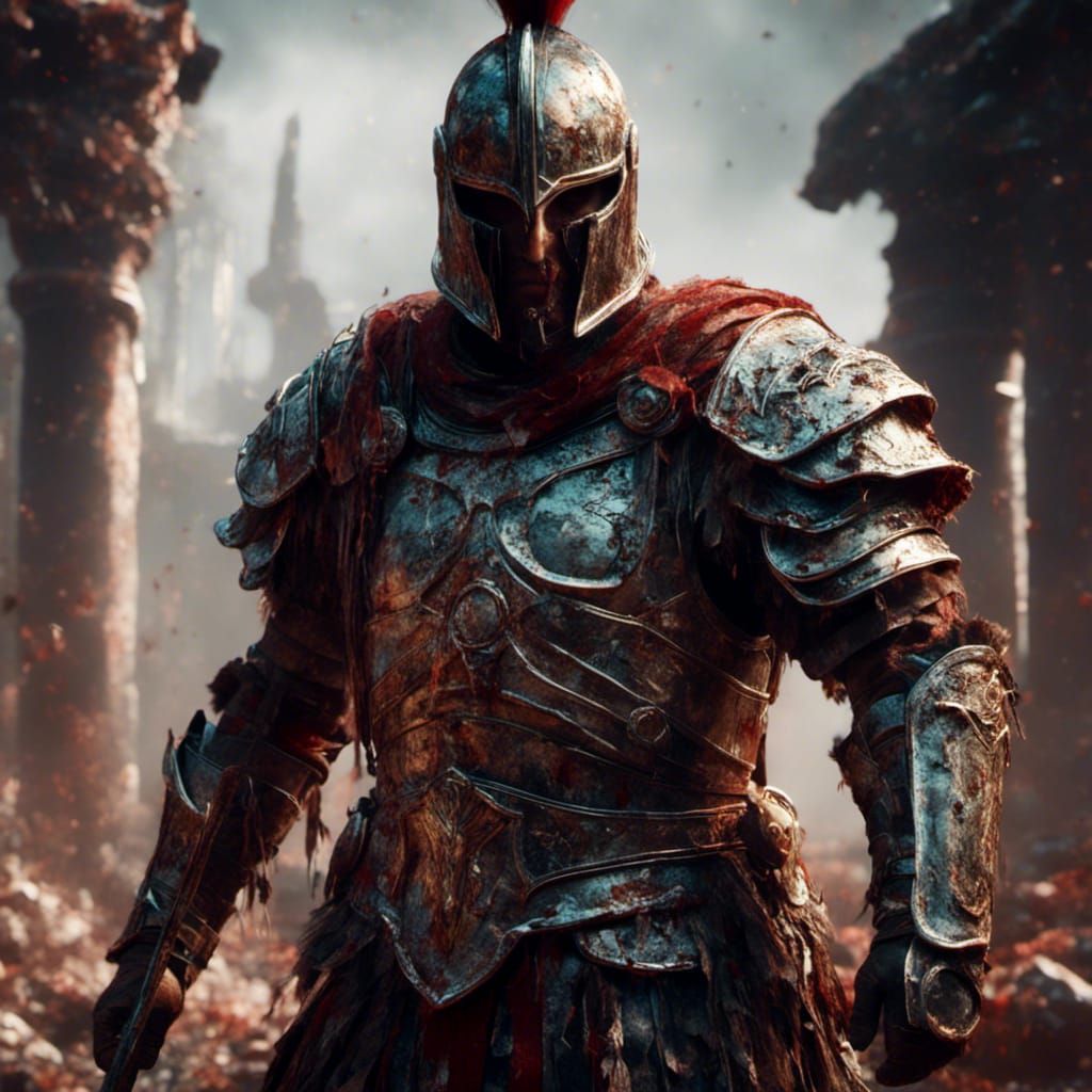 Grimdark Roman Centurion in Abalone Armour