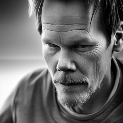 Hyperrealistic Portrait of Kevin Bacon in HDR
