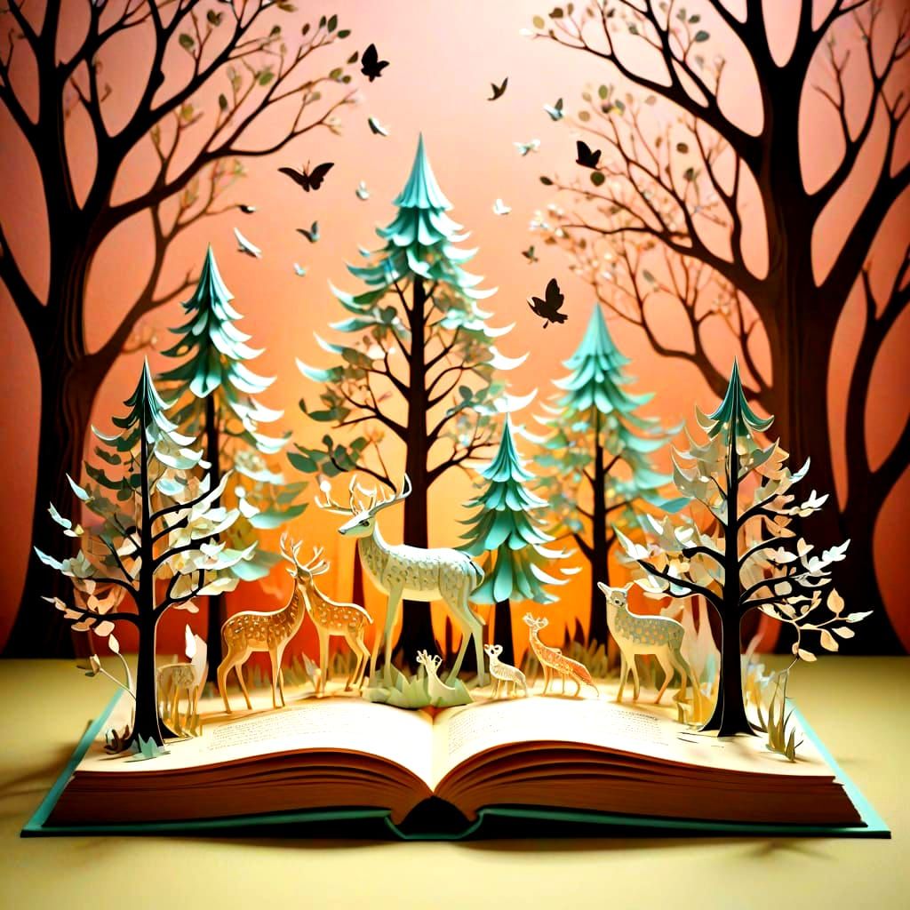 Pop-Up Book Comes Alive with Origami Animals