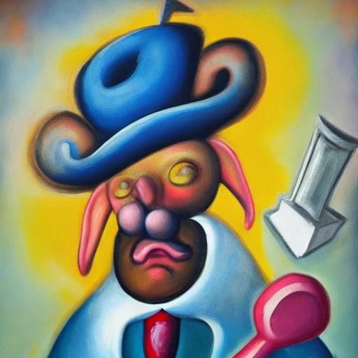 Baroque Pop Art: Rabbi Rabbit in Synagogue