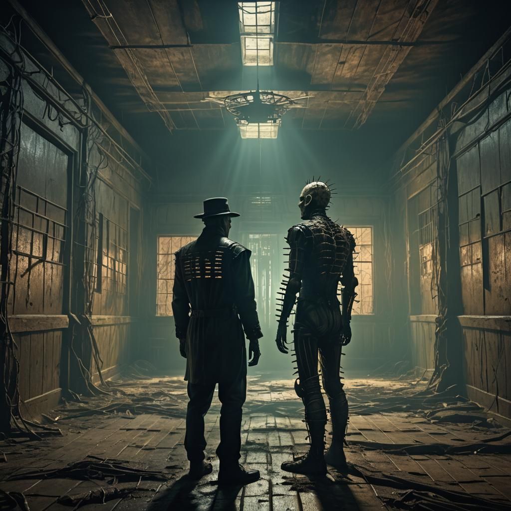 Freddy vs. Pinhead in Dark Fantasy Asylum