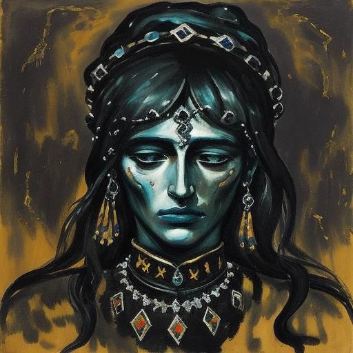 Tormented Soul: An Expressionist Portrait