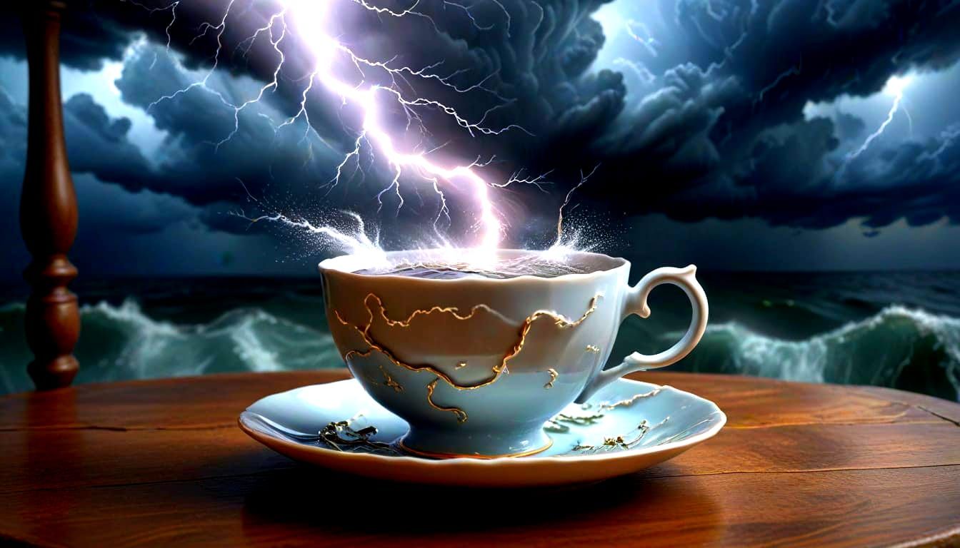 Storm in a Teacup: Surreal Magical Realism Art