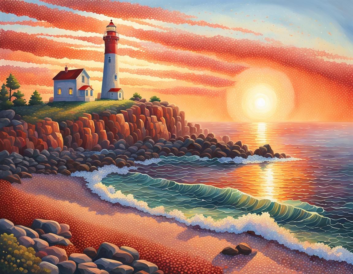 Sunset lighthouse