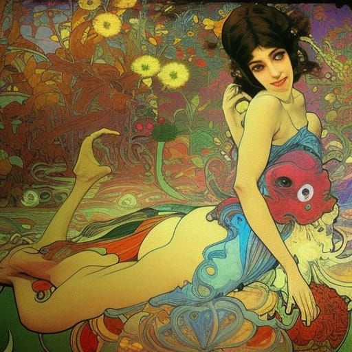 Psychedelic Freud Parade: Hyper-Detailed Ethereal Art