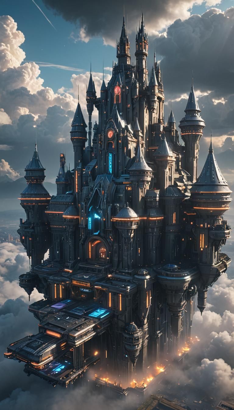 Futuristic Fantasy Castle