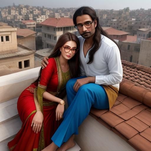 Bengali Man and Russian Woman in Darjeeling