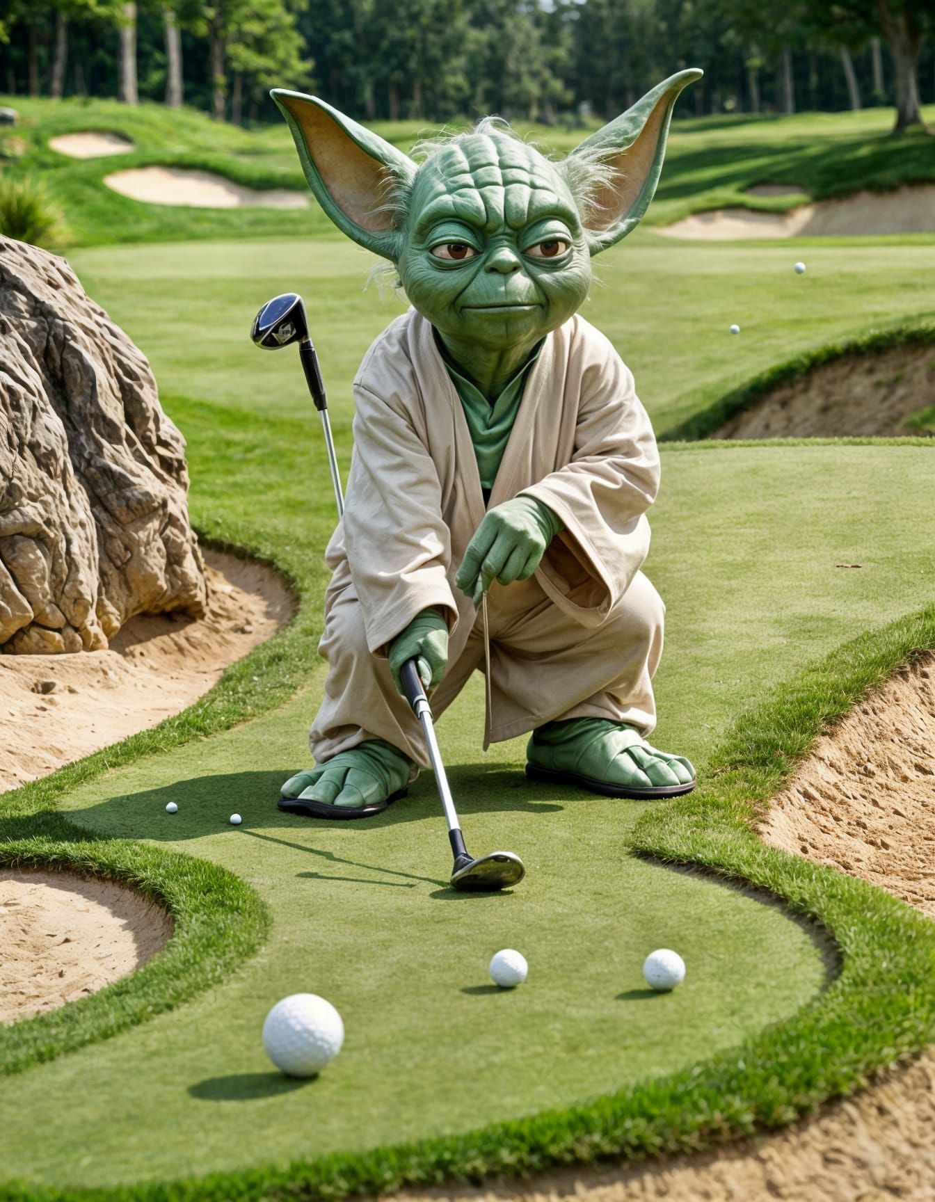 Golfing Yoda