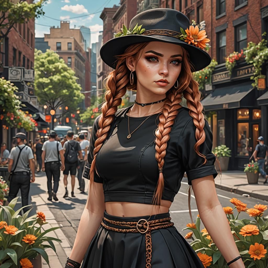 Punk Goddess of the Streets in 3D