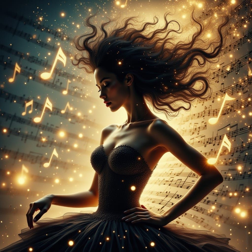 Glowing Musical Hands with Fairy Lights