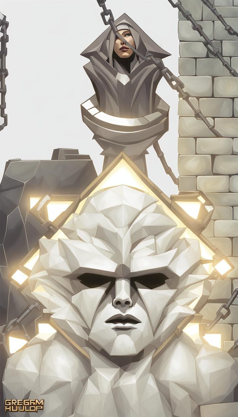 Nun in Chains: Dark Academia Concept Art