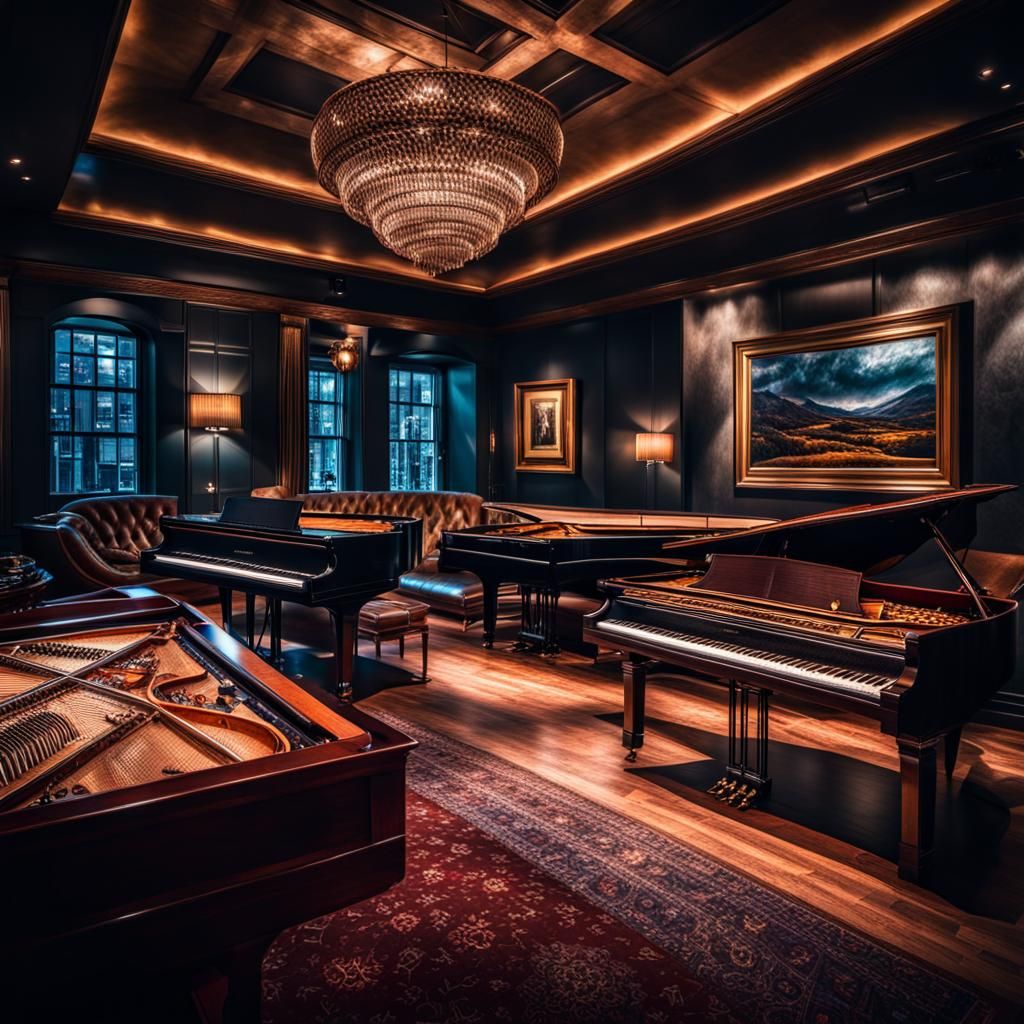 Atmospheric Live Lounge Music in Hyperrealistic Style