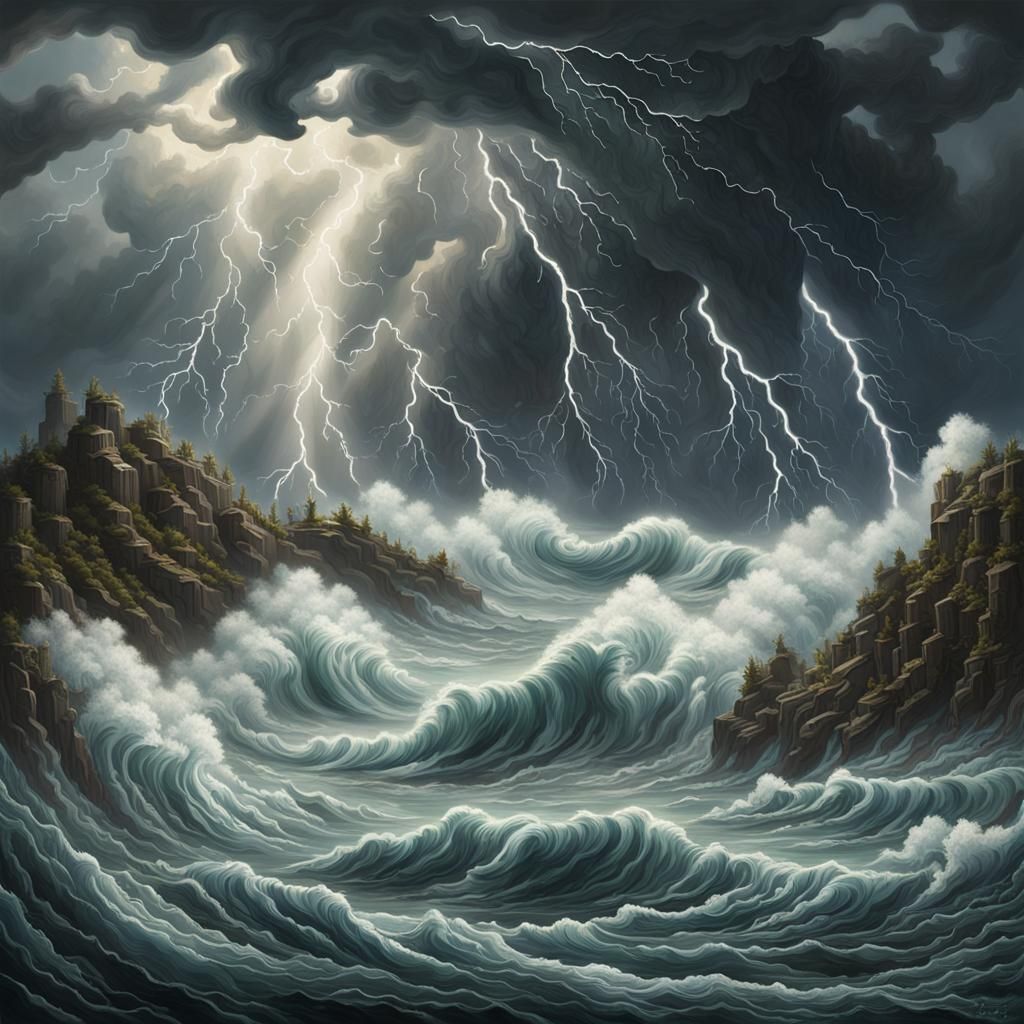 Dramatic Natural Forces: Storms, Waves, Volcano