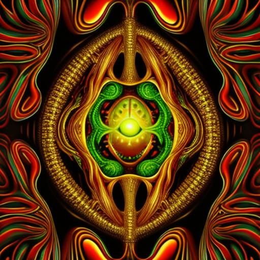 Psychedelic Pop Surrealism with Optical Illusions