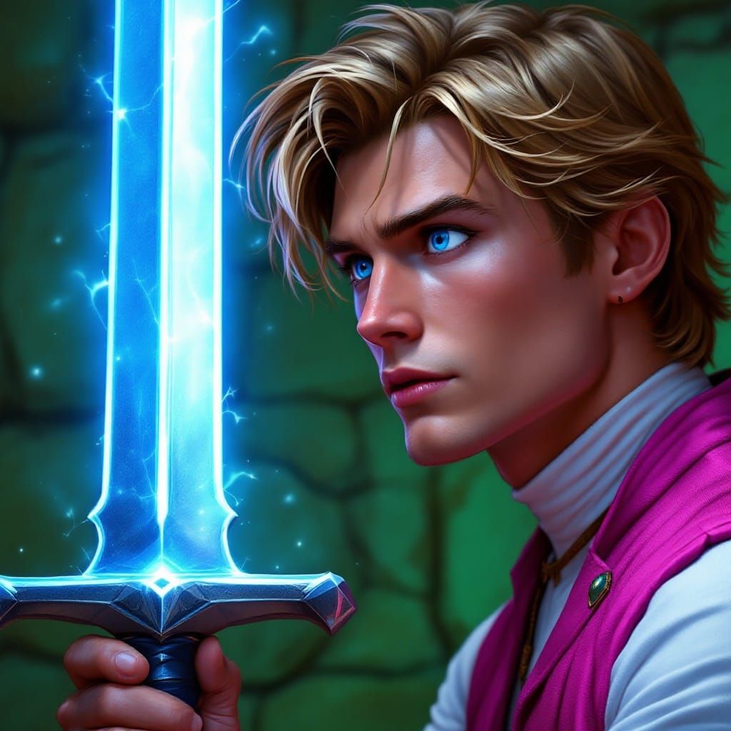 Prince Adam Close-Up in Cinematic Art Style