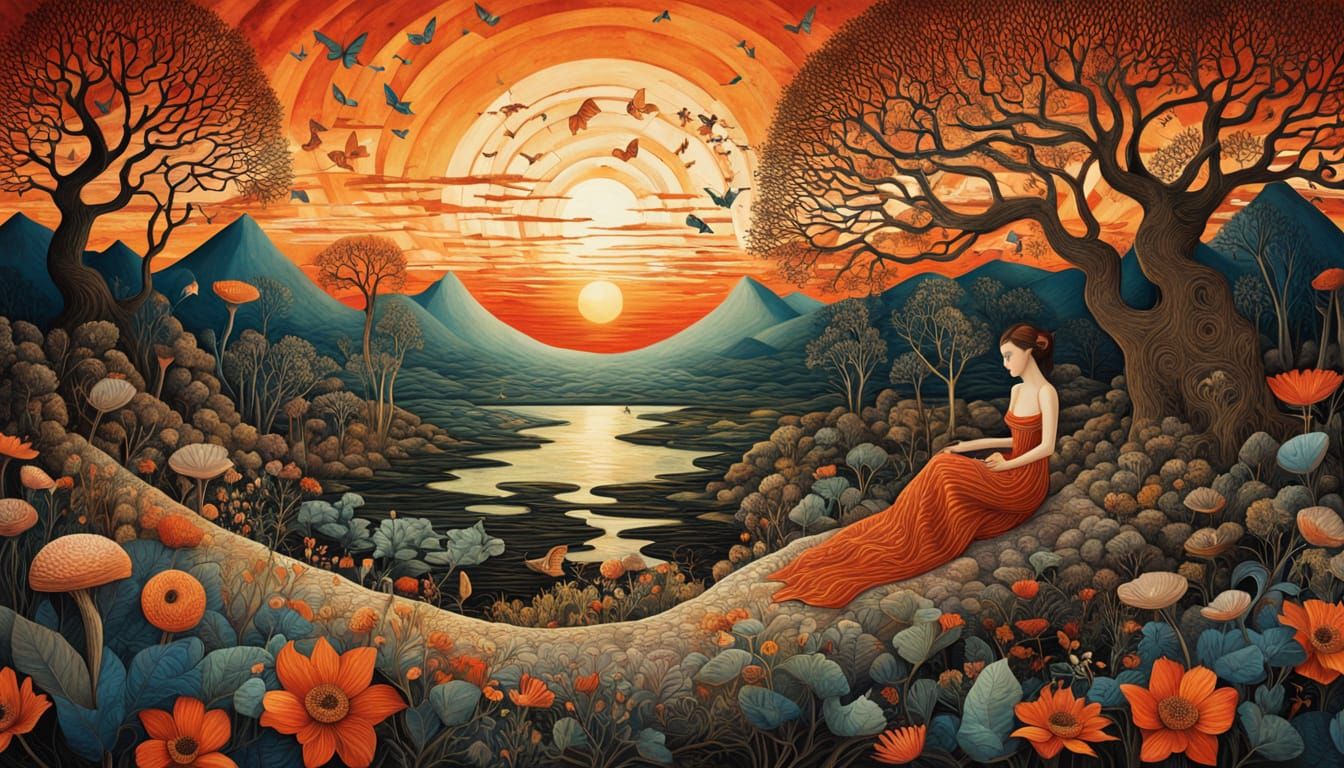 Shamanic Sculptor Amidst a Labyrinth of Music and Mythical C...