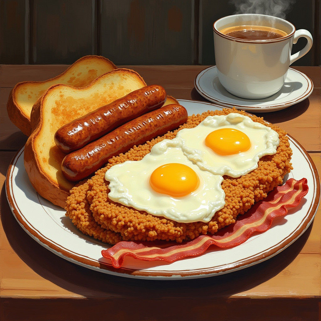 Classic Americana Breakfast Still Life