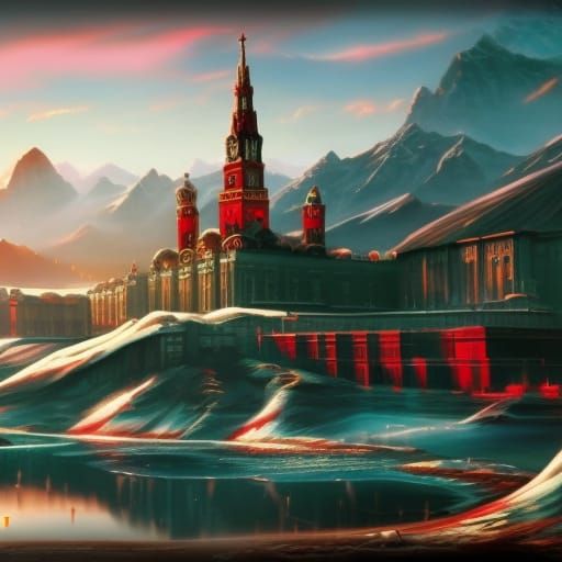 USSR: Detailed Matte Painting in Deep Color