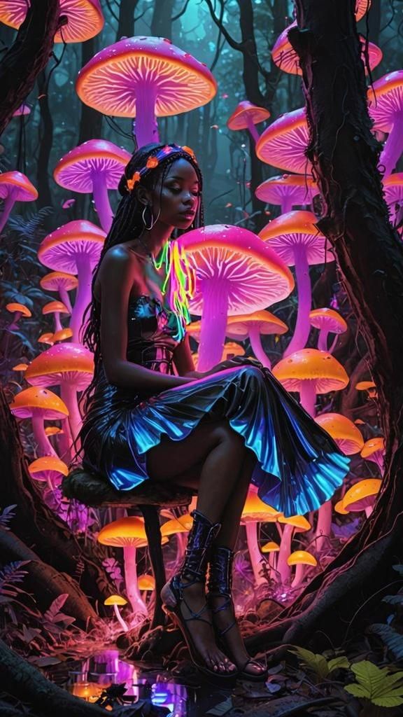 Fluorescent forest vibes…