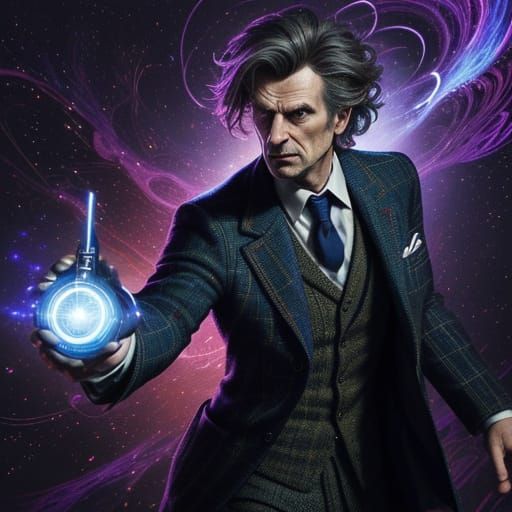 Doctor Who Concept Art: Cosmic Explorer with Sonic Screwdriv...