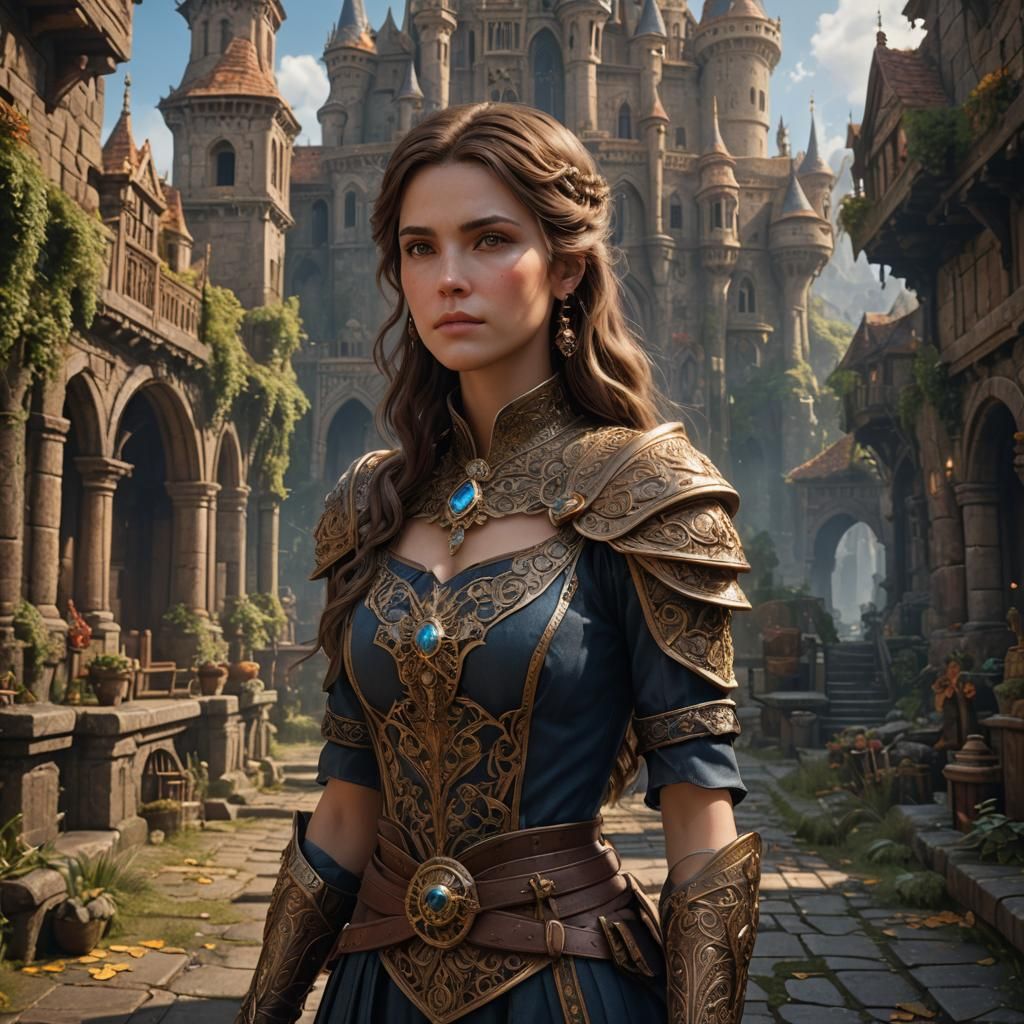 Fantasy Female Noble Portrait in Detailed Matte Style