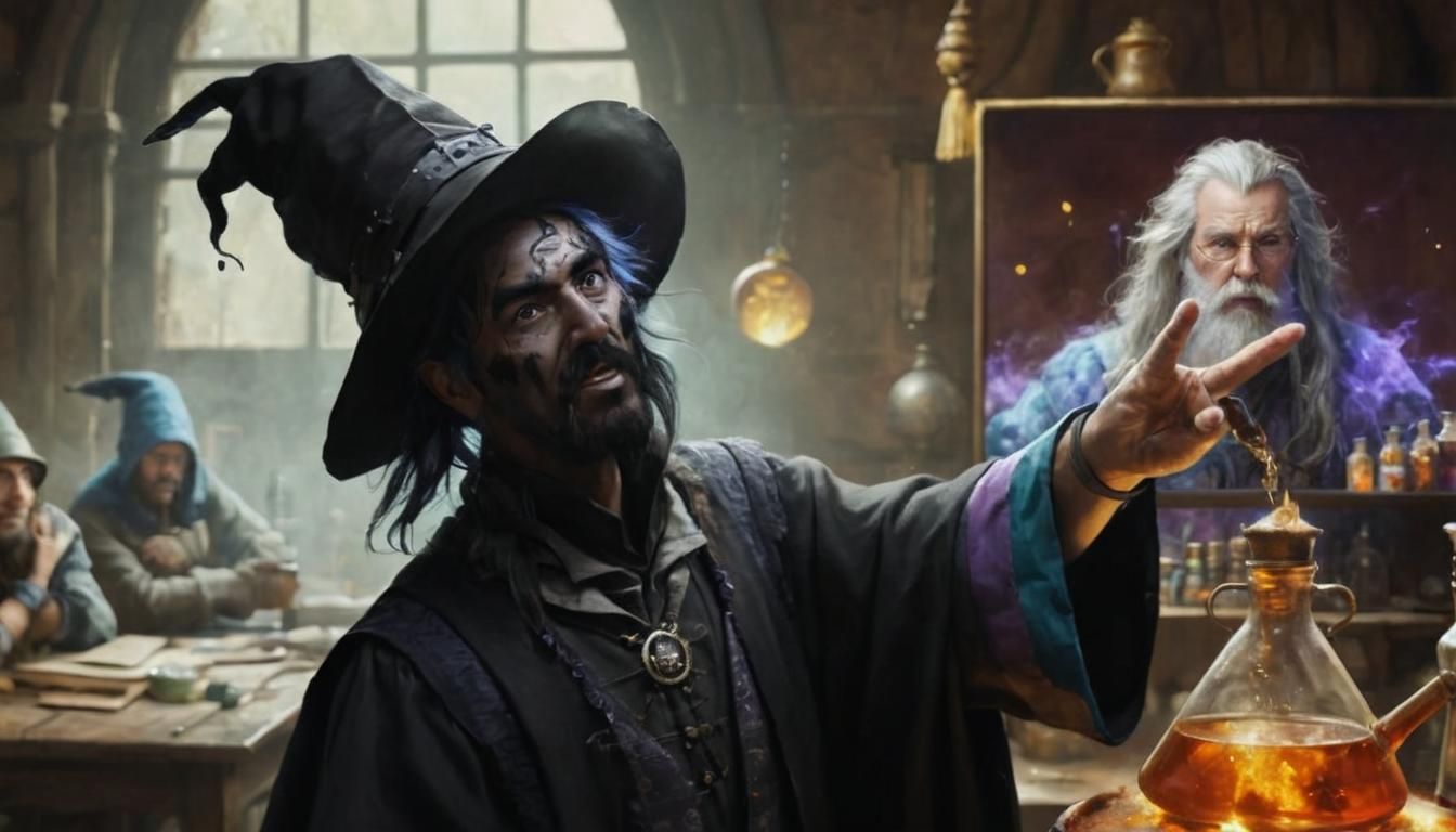 Clumsy Wizard in Chaotic Lab, Alchemycore Style