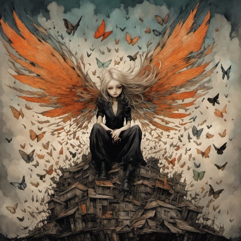 From below, in my seclusion. Look up to the sky to see paper wings and watch them burn. ( AFI - Paper Airplanes (makeshi...