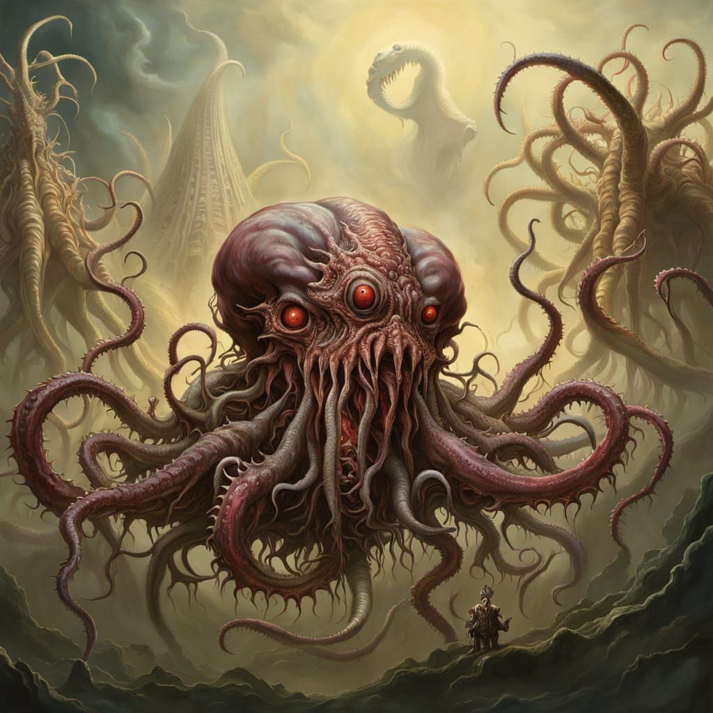 Surreal Horror: Larvae Discover God is Only Meat