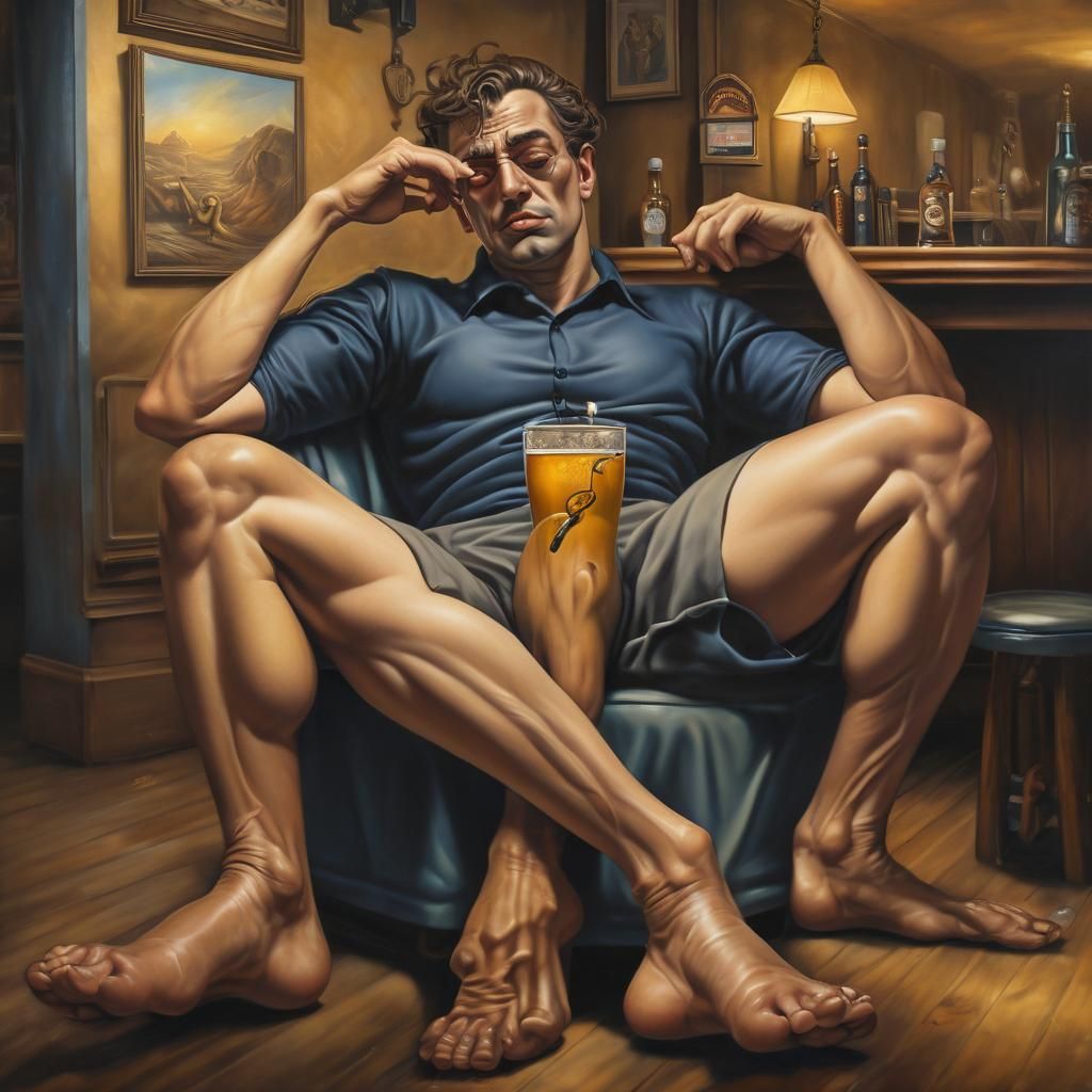 A photo of a large male cyclops with a single blue eye in th...