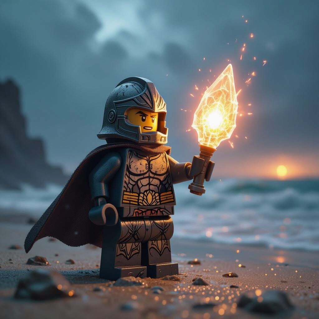 Lego He-Man Captain on Alien Beach