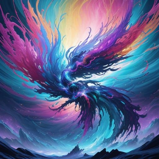 Vivid Hallucination in Japanese Manga Style