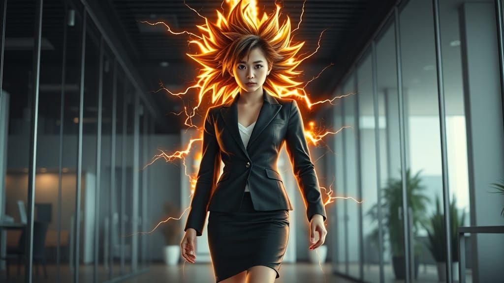 Corporate Goddess Transforms into Super Saiyan