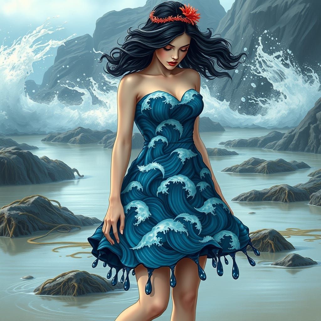 Mysterious Ocean Goddess