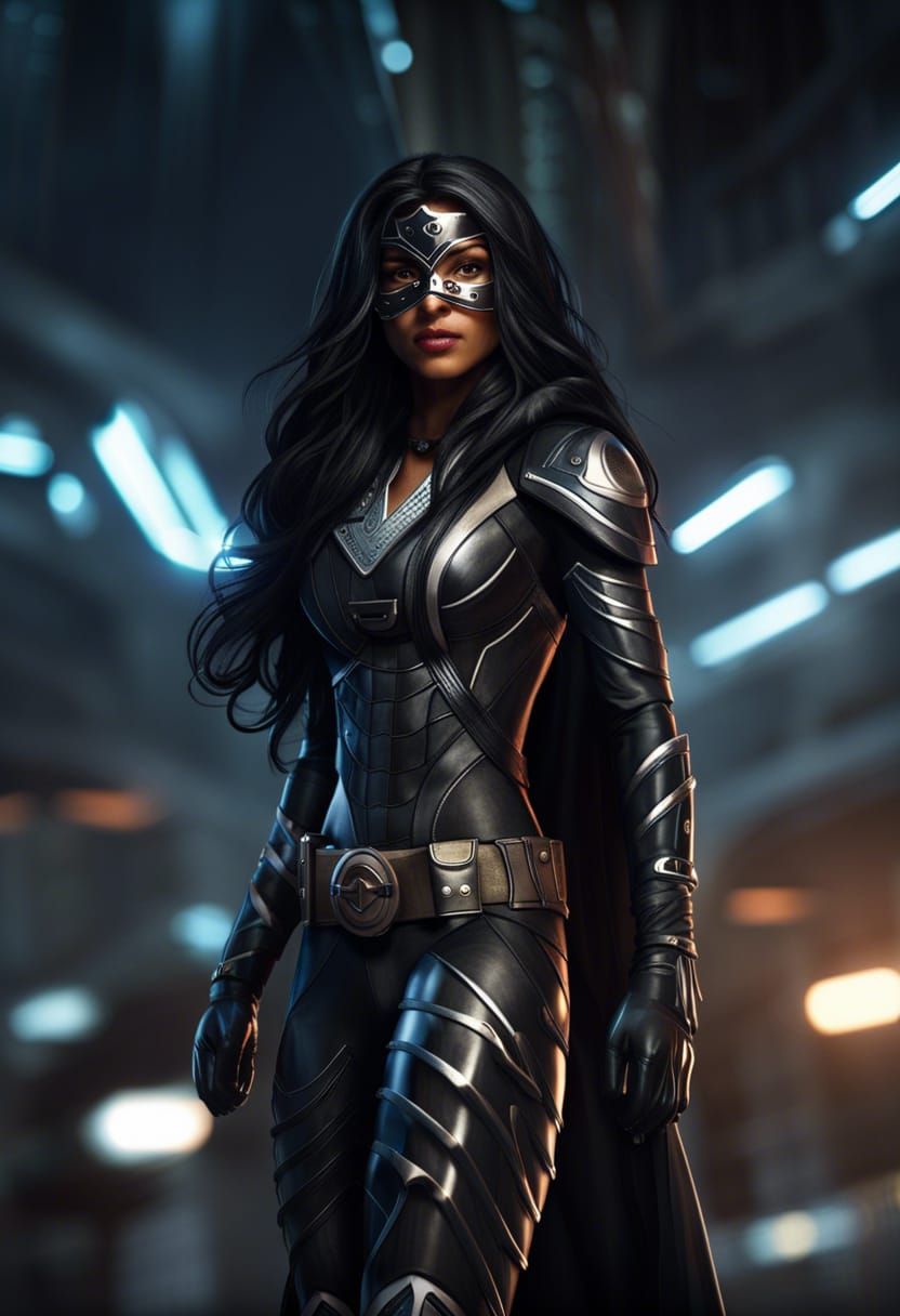 Indian Teenage Superhero in Tactical Armor, 8k