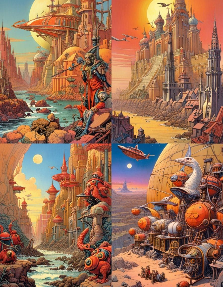 Surreal Landscape Inspired by Woodroffe's Vision