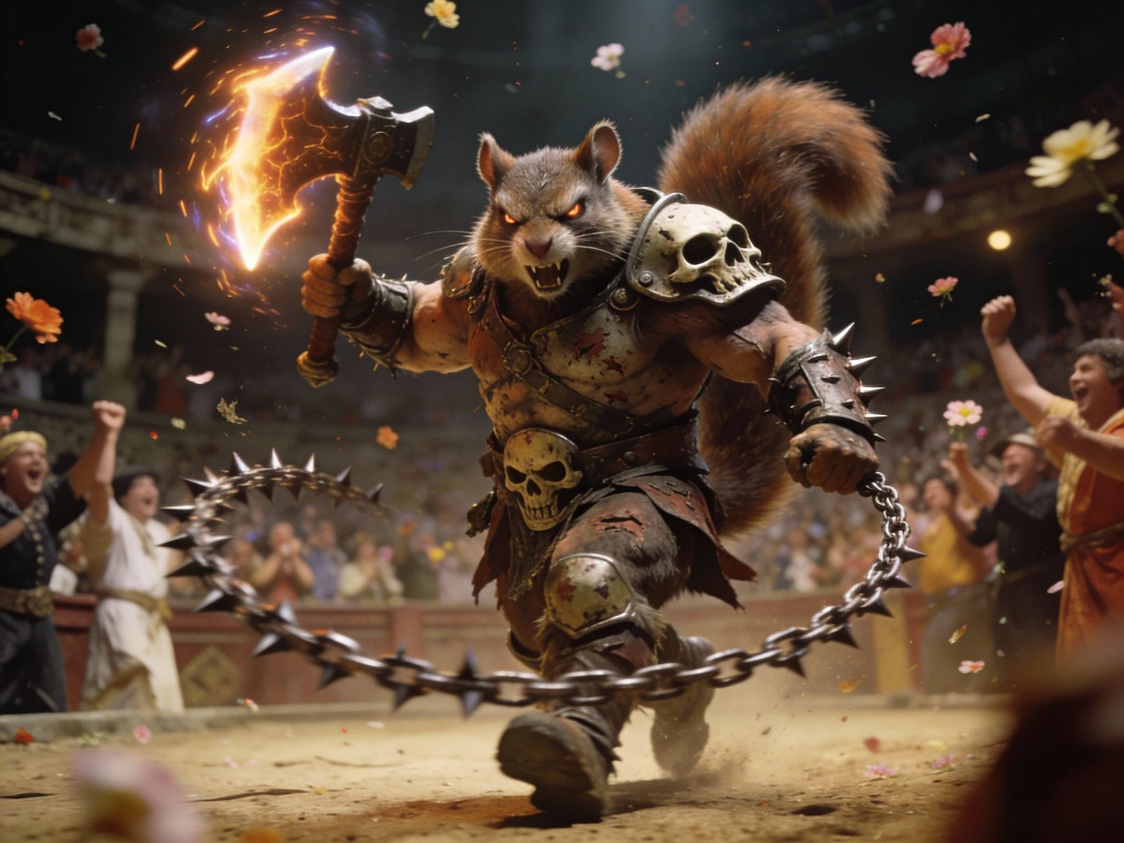 Warrior Squirrel in Dark Fantasy Arena