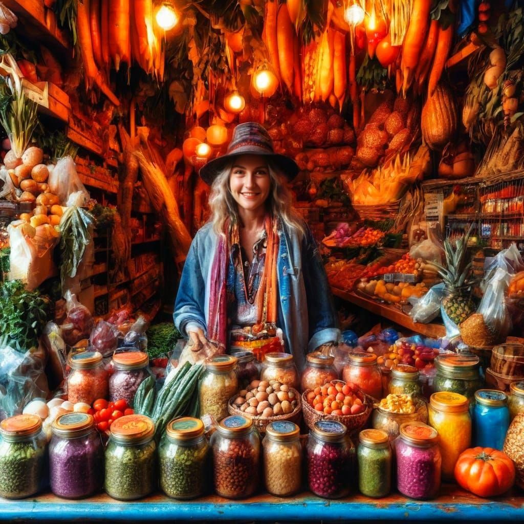 AI Generated Grocery Store Image