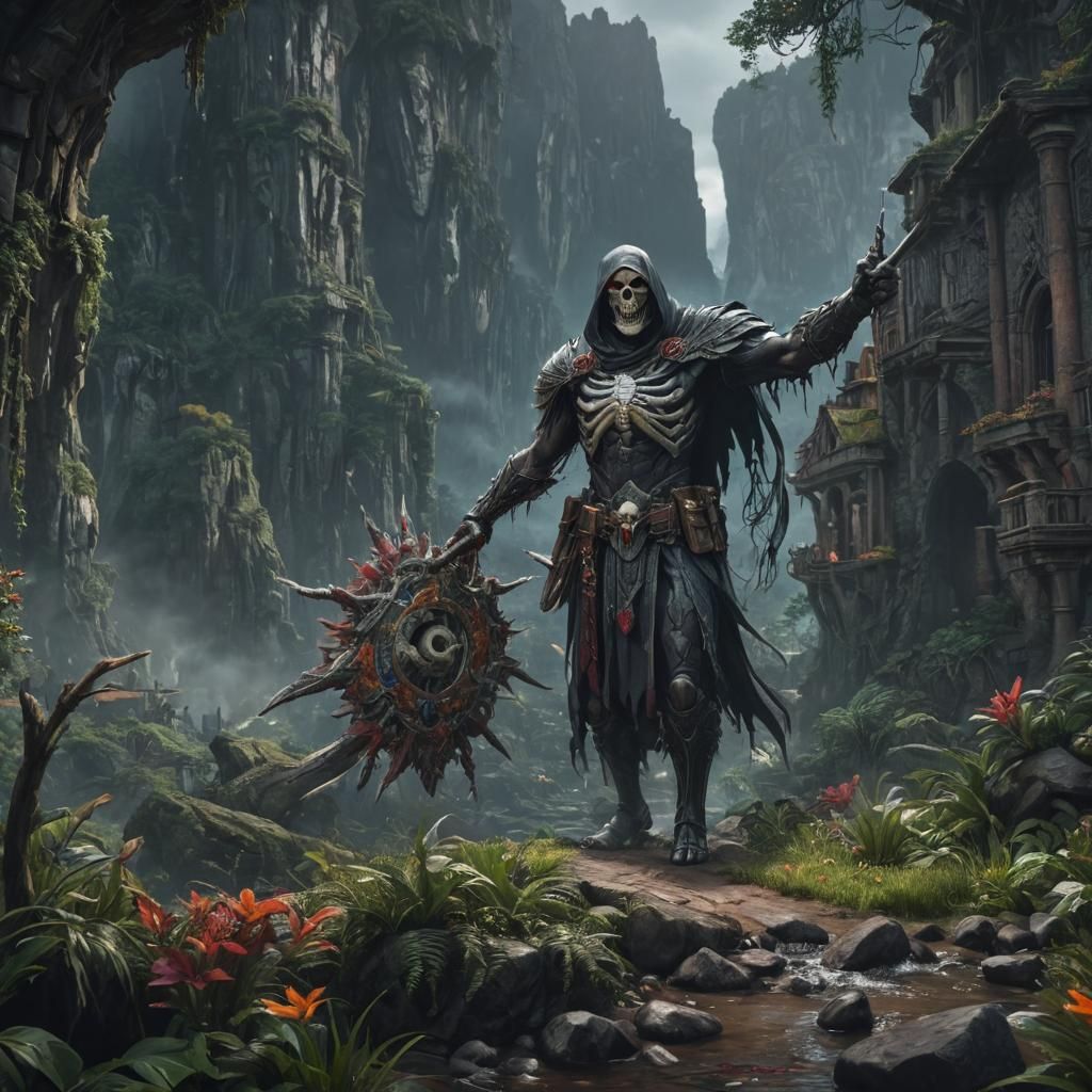 South America as the Grim Reaper: Detailed Matte Painting