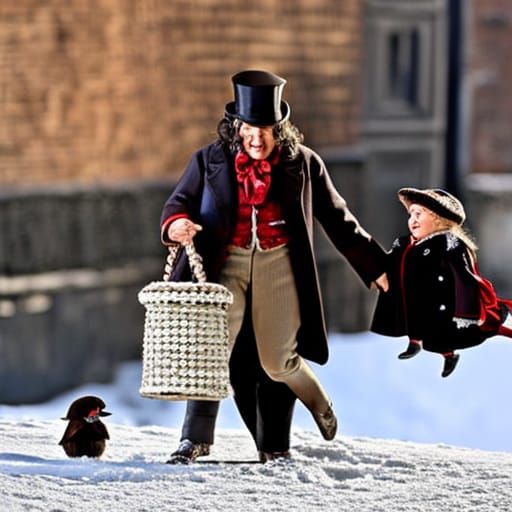 Hope Emerges: A Christmas Carol Scene