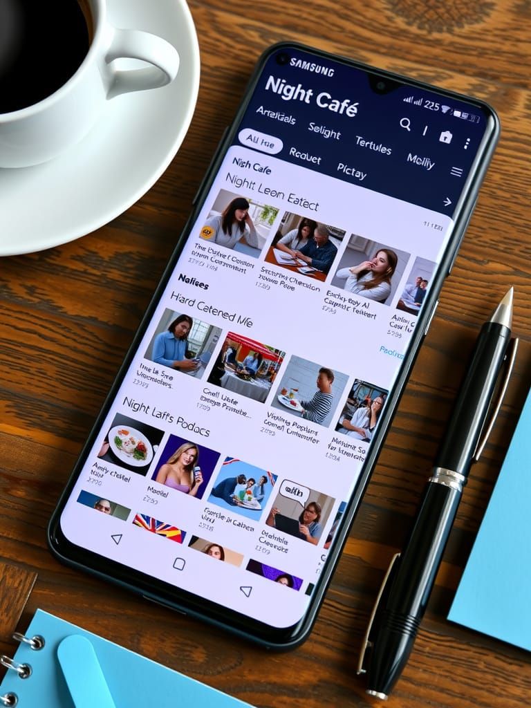 Elegant Smartphone Setup in Cinematic Style