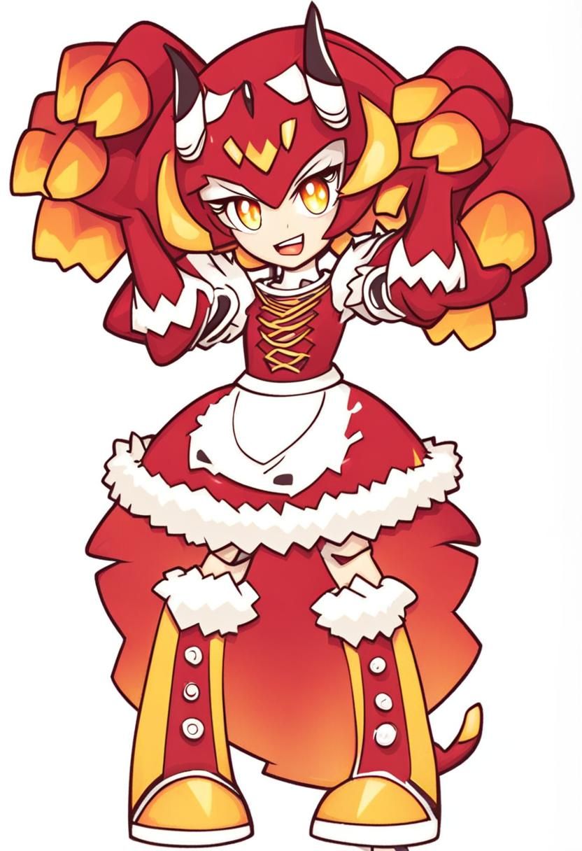 Alluring Monster Girl Character in Light Style