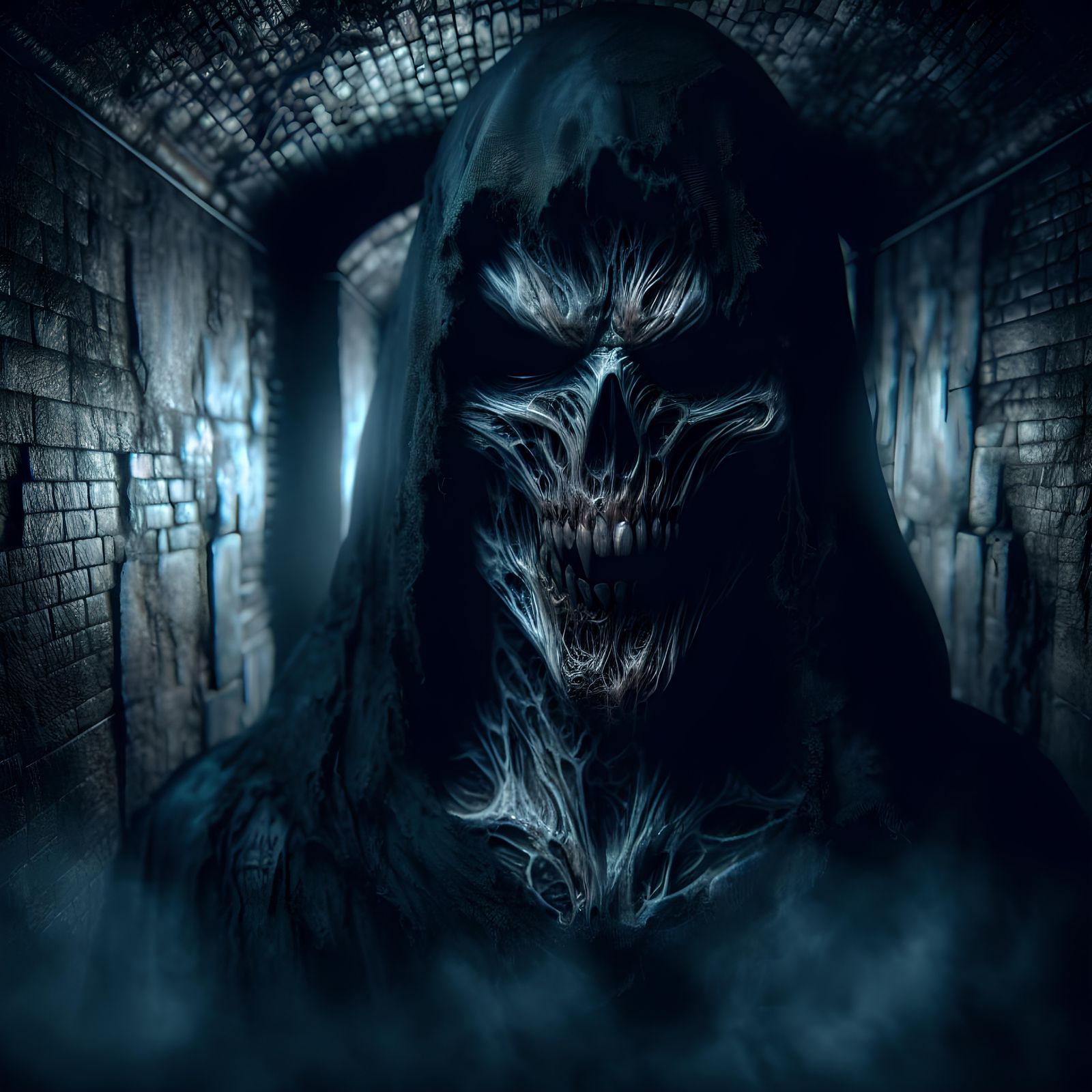 Demonic Creature of the Night in Dark Dungeon