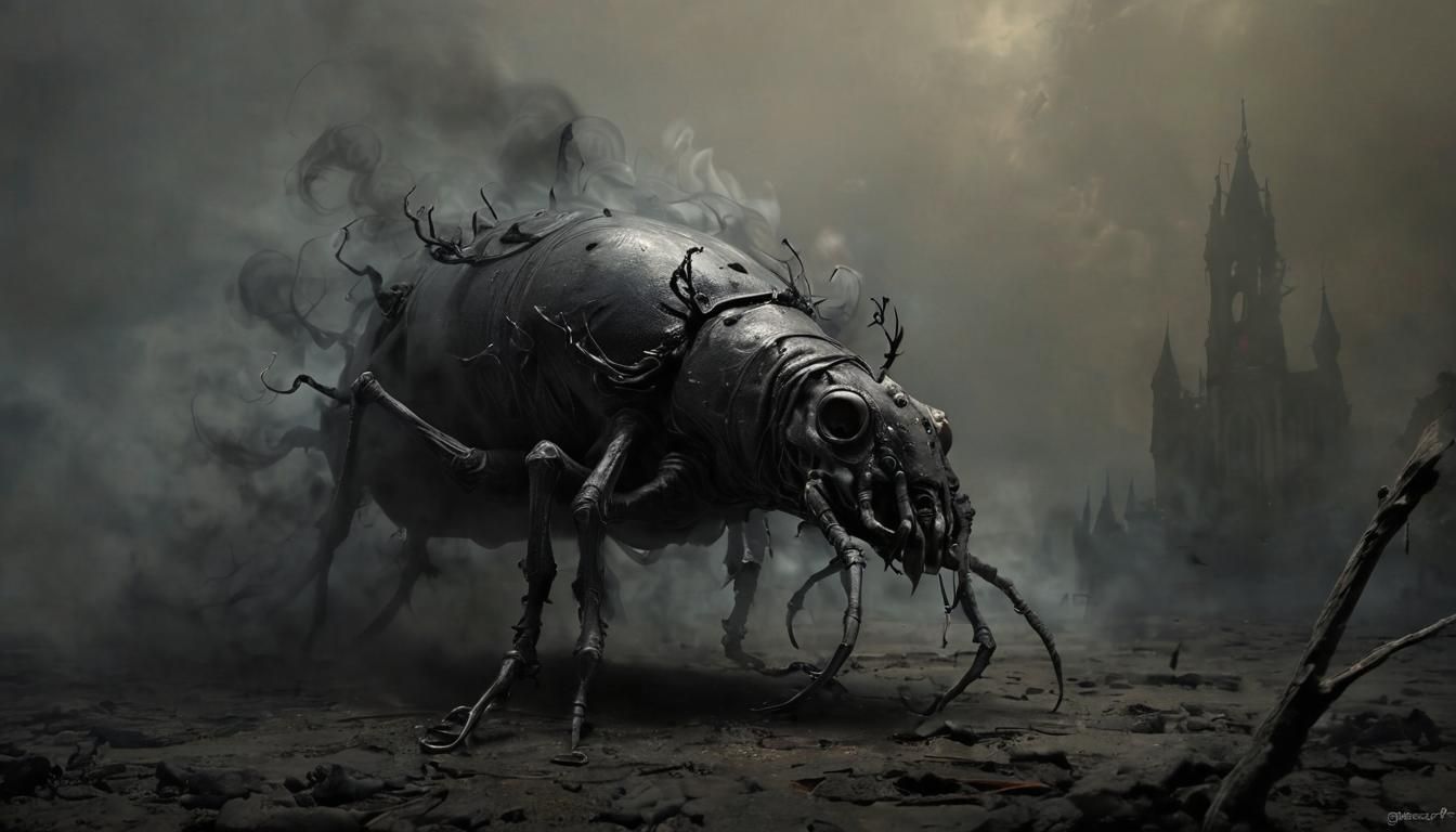 Smokey Horror Bug Inspired by Gustave Doré