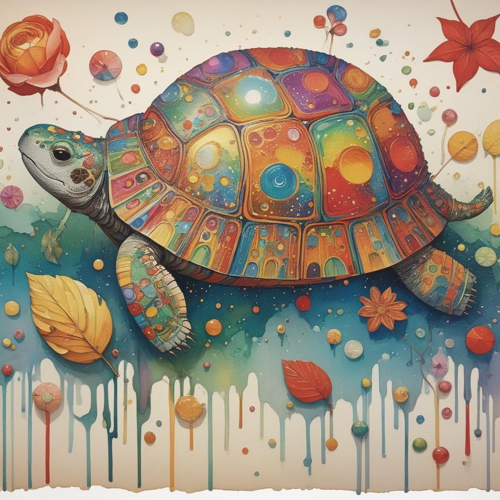 Vibrant Rainbow Luminism Painting