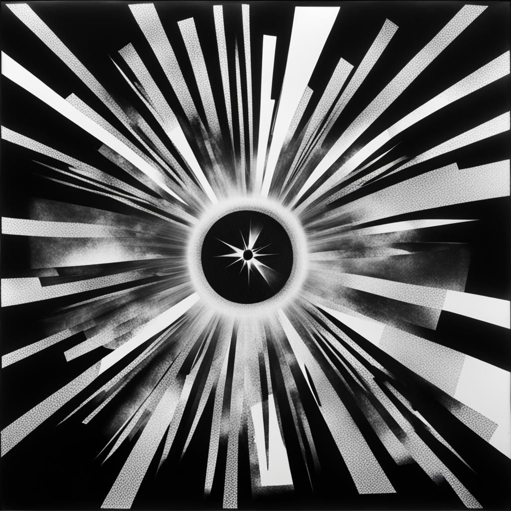 Solarized Photogram in Black and White