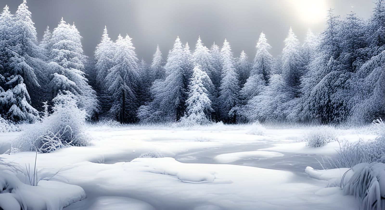 Winter Forest: Cinematic Digital Matte Painting