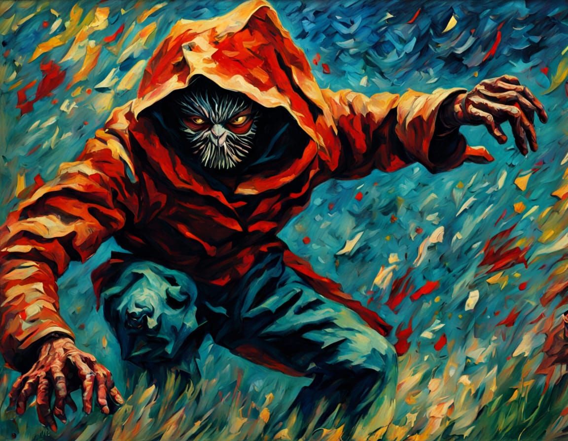 Neo-Impressionist Spider Bat Hybrid Defends Grandma in Dynam...