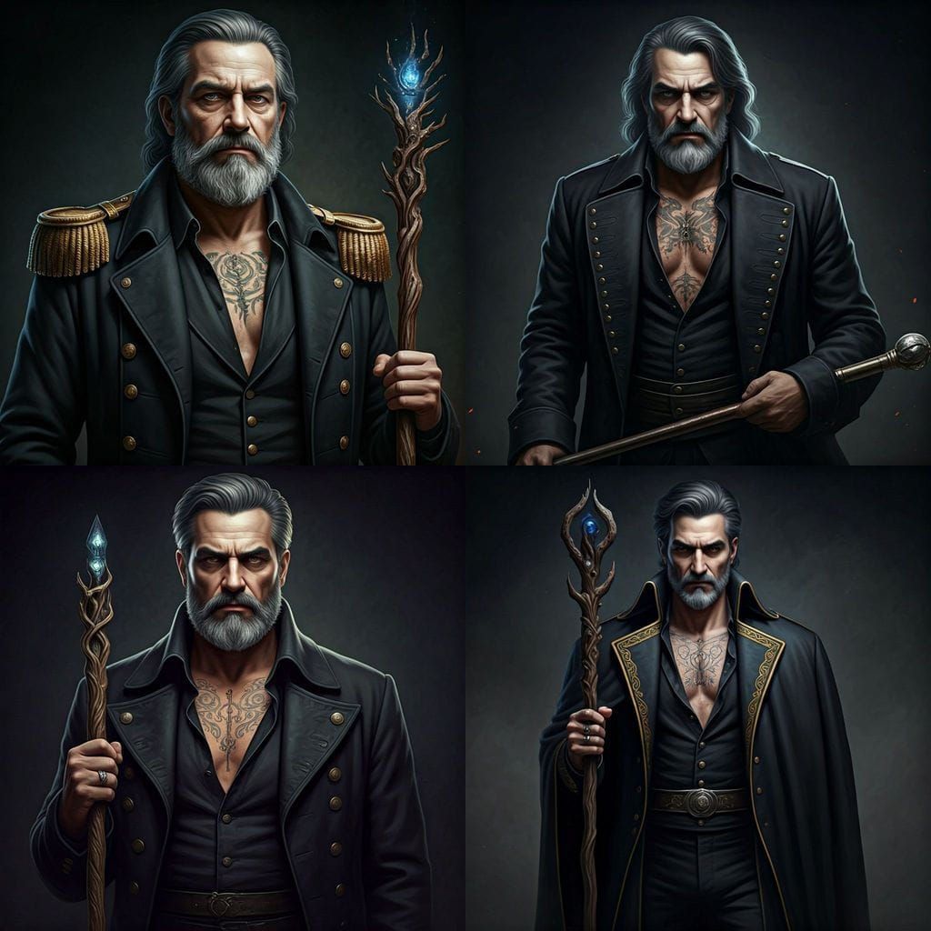 Darkly Elegant Figure of Renoir with Mysterious Aura