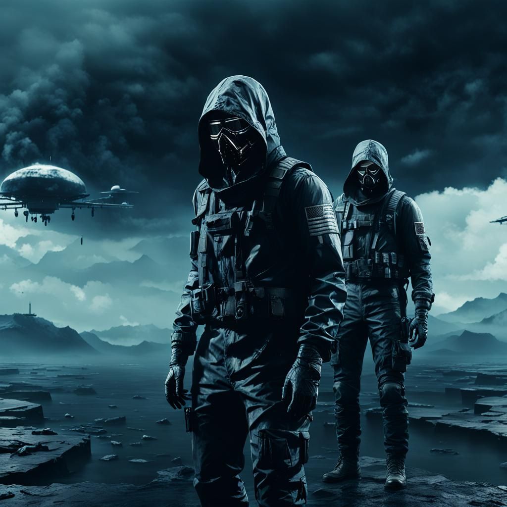 Mysterious Cyber Pirates in Death Stranding Atmosphere